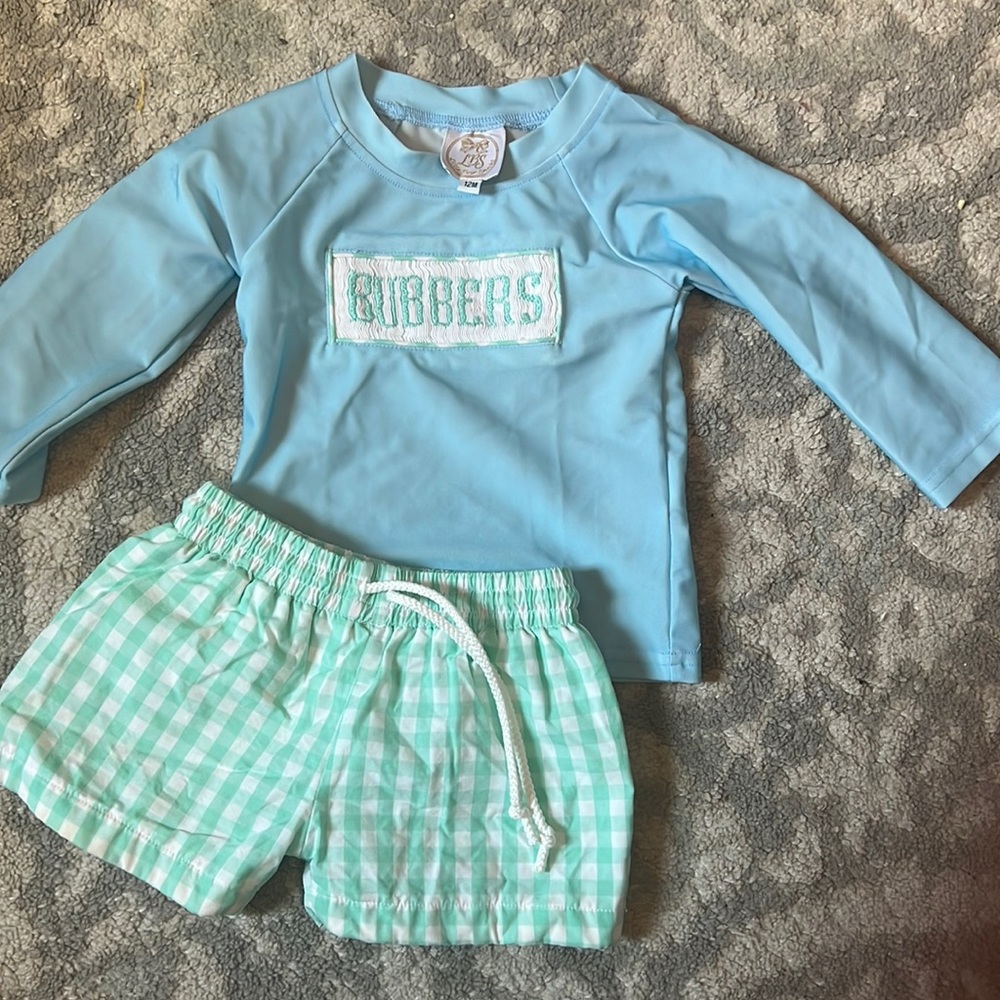 12m swim rash guard set LBS